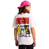 Kids' T-Shirt White - Vans On Canvas Image 0