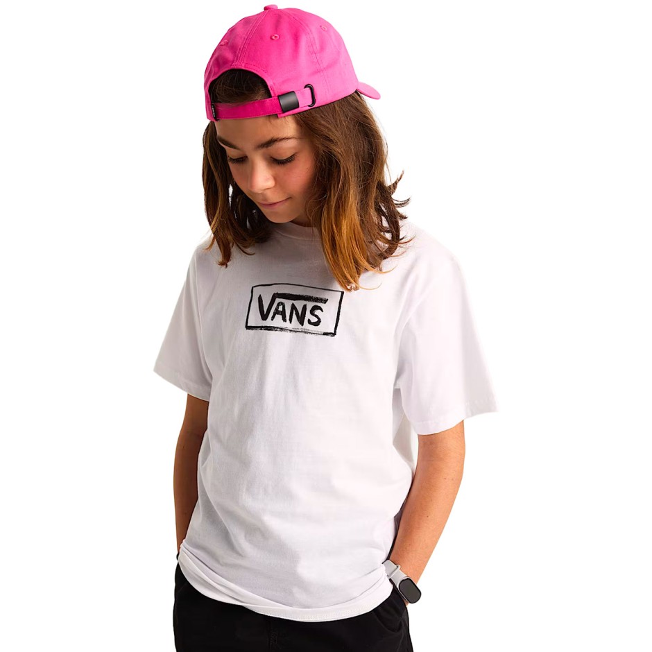 Kids' T-Shirt White - Vans On Canvas