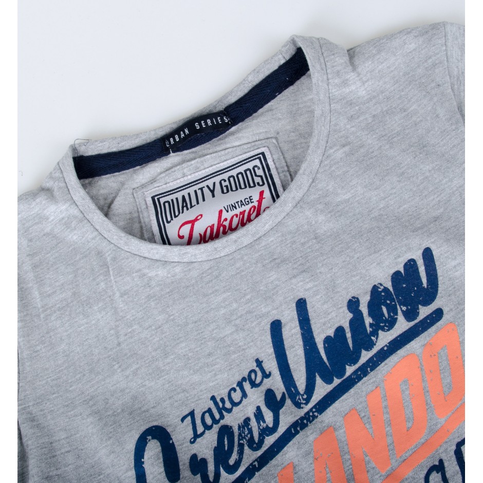 TShirt ZAKCRET ORLANDO 16-23050736 Γκρί