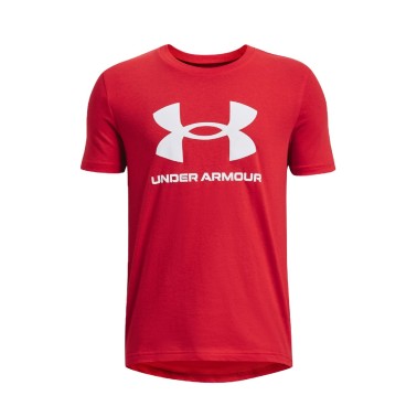 Under Armour Sportstyle Logo Κόκκινο - Παιδική Κοντομάνικη Μπλούζα