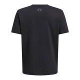 UNDER ARMOUR B SPLIT BIG LOGO SS 1390003-001 Black Image 0