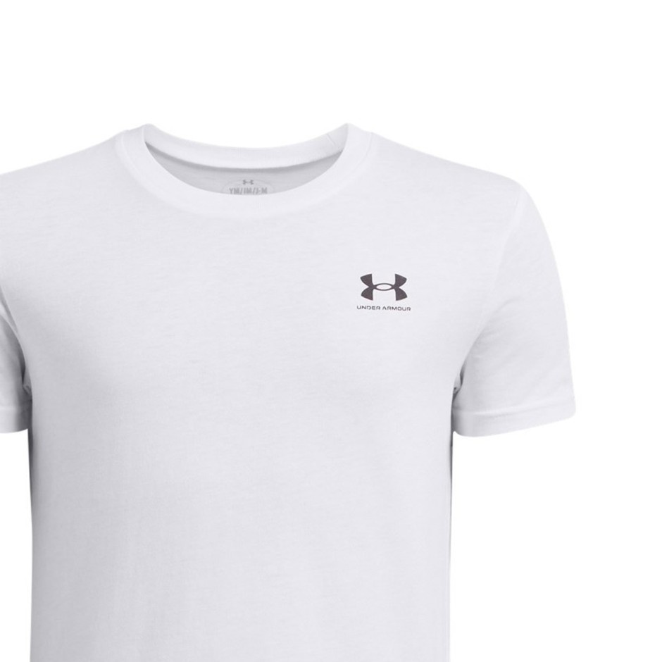Παιδική Κοντομάνικη Μπλούζα Λευκή - Under Armour Sportstyle