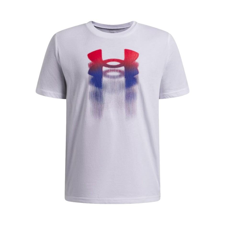 Παιδική Κοντομάνικη Μπλούζα Λευκή - Under Armour Logo Blur
