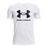 UNDER ARMOUR SPORTSTYLE LOGO SS 1363282-100 White Image 