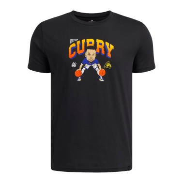 UNDER ARMOUR CURRY YTH ANIMATED TEE 6011260-001 Black