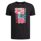 Παιδική Κοντομάνικη Μπλούζα Μαύρη - Under Armour Logo Wordmark Collage Εικόνα 