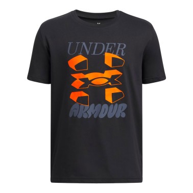 UNDER ARMOUR B SPLIT BIG LOGO SS 1390003-001 Black