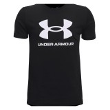 UNDER ARMOUR SPORTSTYLE LOGO SS 1363282-001 Black Image 