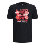 UNDER ARMOUR BOX LOGO CAMO SS 1377317-001 Black Image 