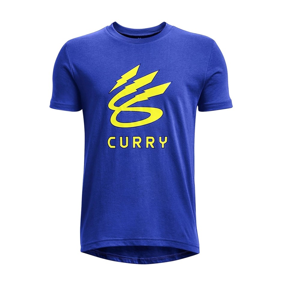 UNDER ARMOUR UA CURRY LIGHTNING LOGO SS 1374221-486 Royal Blue