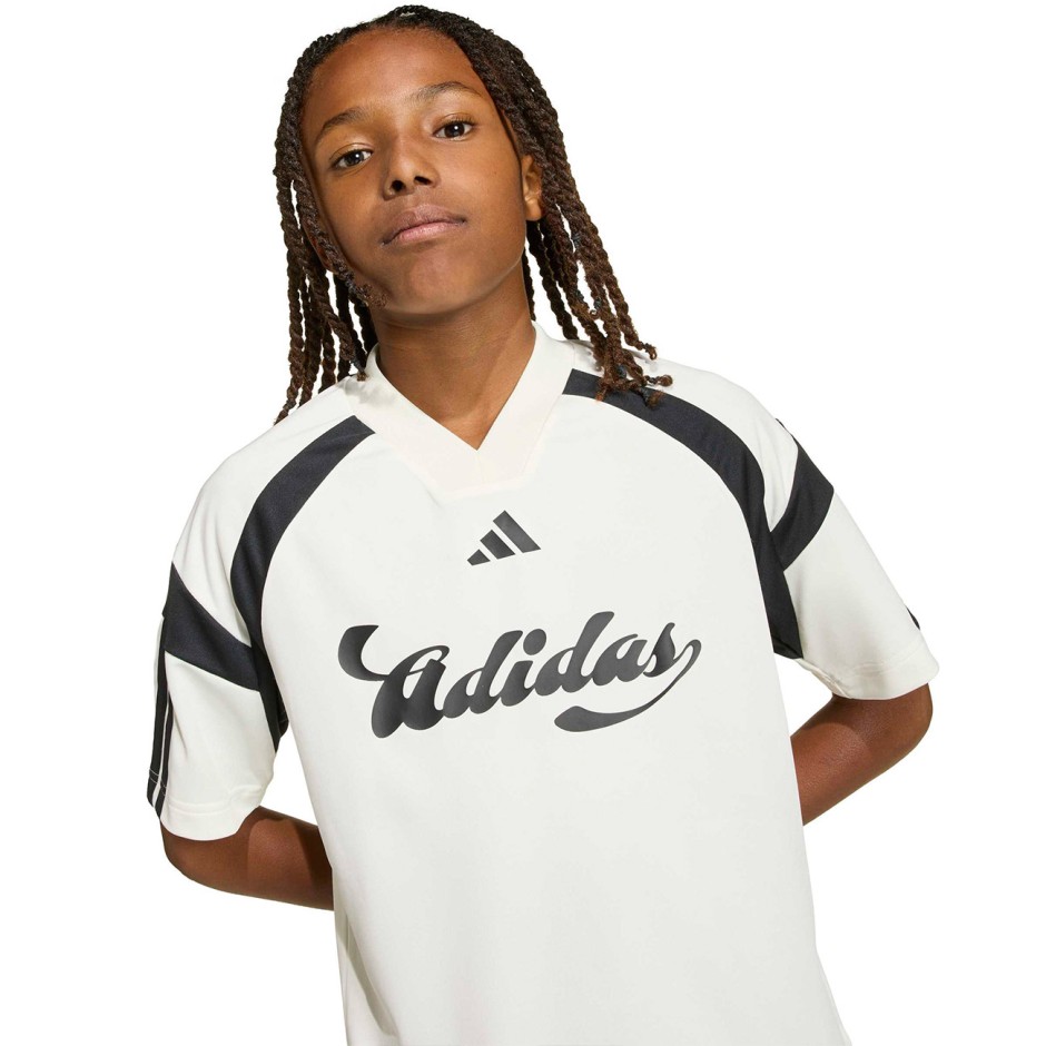 Παιδική Κοντομάνικη Μπλούζα Εκρού - adidas Sportswear House Of Tiro