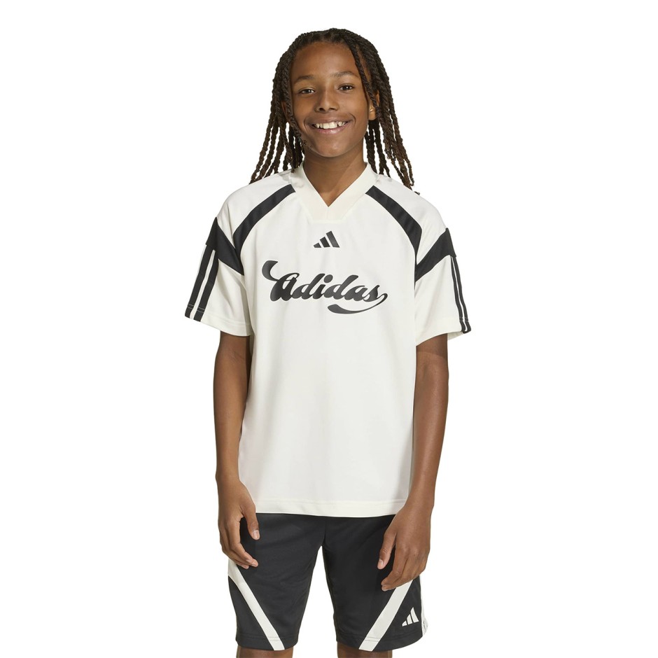 Παιδική Κοντομάνικη Μπλούζα Εκρού - adidas Sportswear House Of Tiro