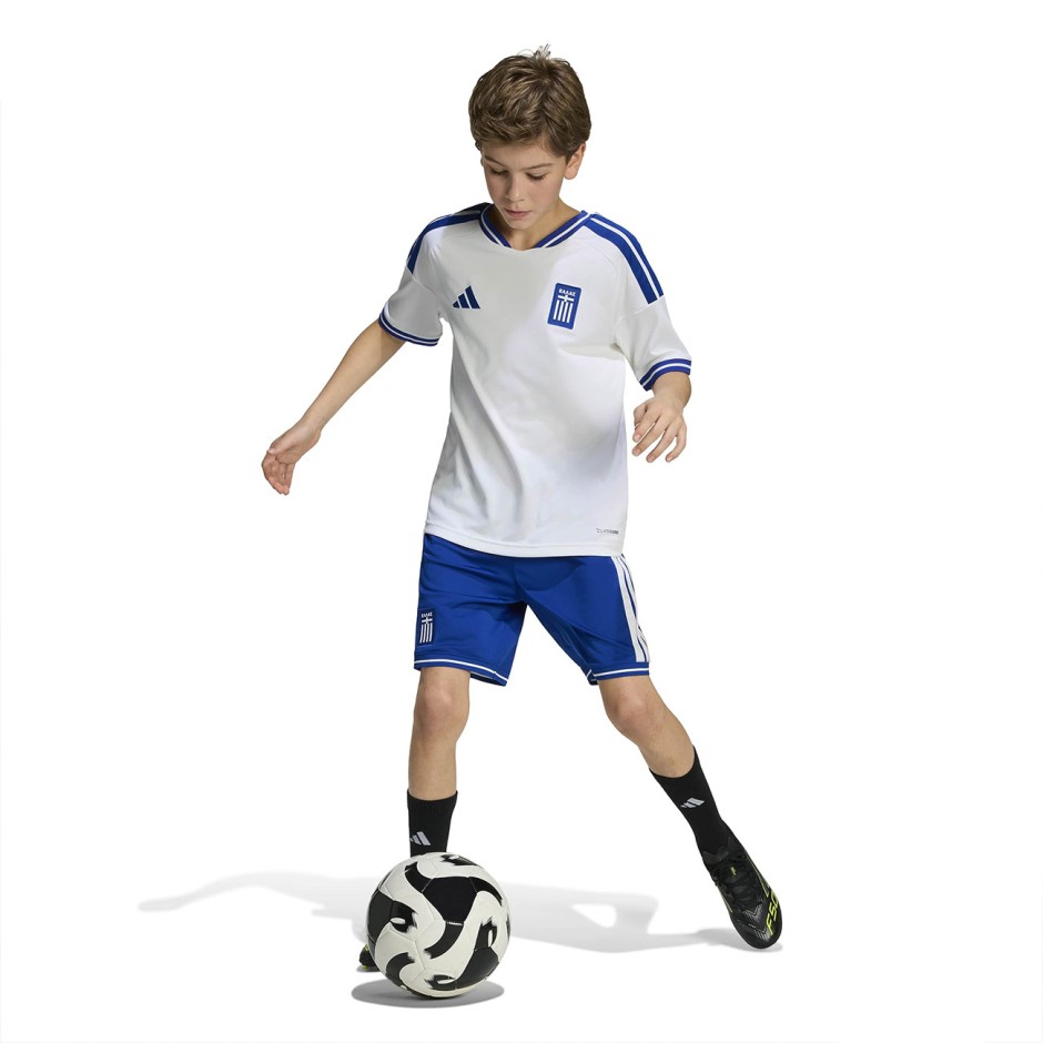 Kids' Football Shorts Blue - adidas Performance Greece 26 Home