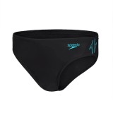 SPEEDO HYPER BOOM LOGO SPLICE 5CM BRIEF 003153-15176J Black Image 1