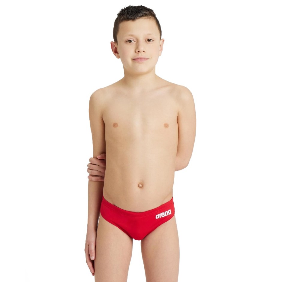 ARENA BOY'S TEAM SWIM BRIEFS SOLID 004774-450 Red