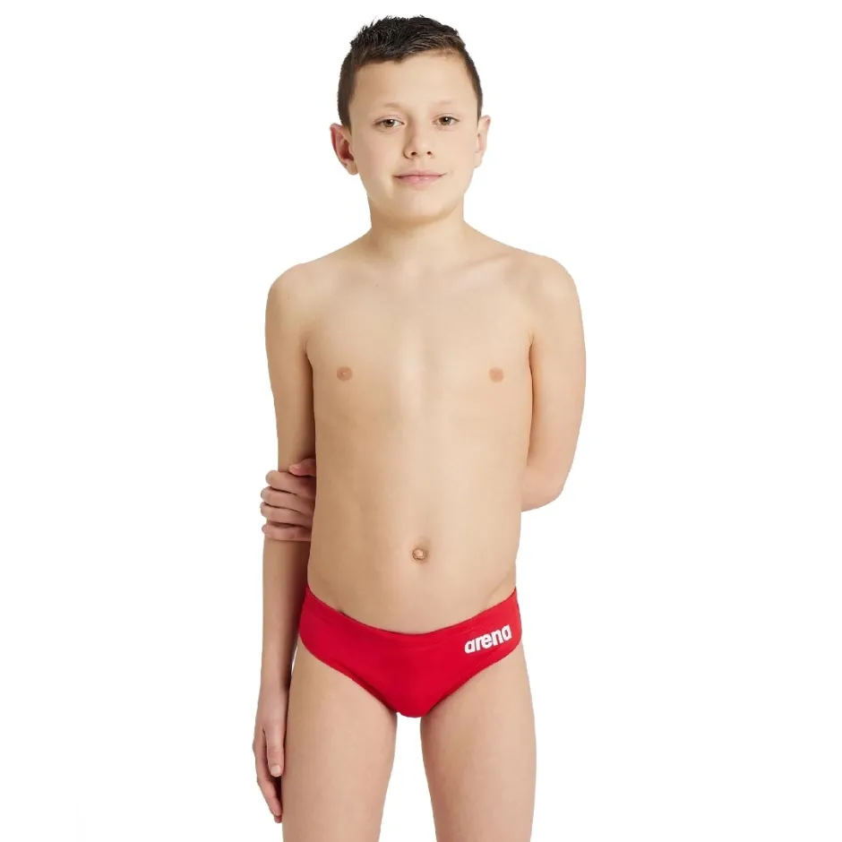 ARENA BOY S TEAM SWIM BRIEFS SOLID 004774 450 Red
