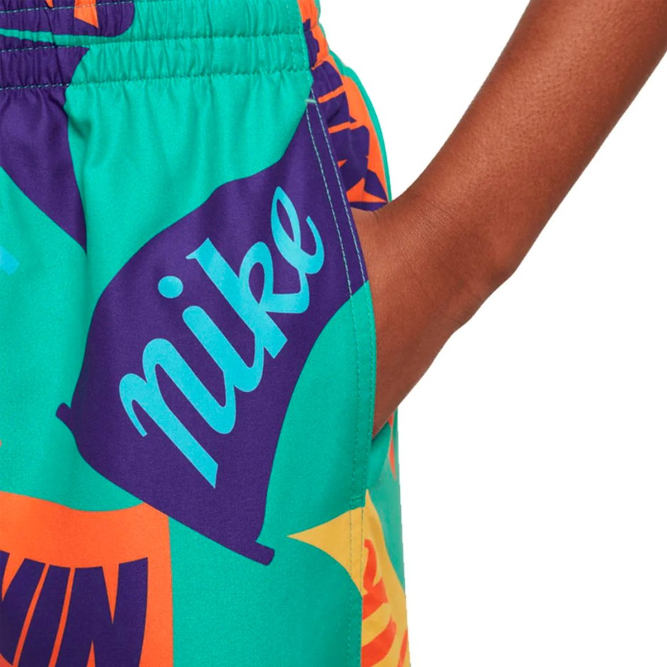 Παιδικό Μαγιό Βερμούδα Πράσινο - Nike Swim Breaker 4"
