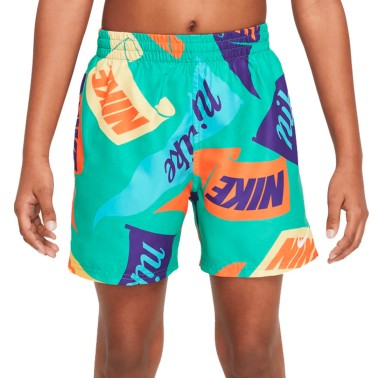 Παιδικό Μαγιό Βερμούδα Πράσινο - Nike Swim Breaker 4"