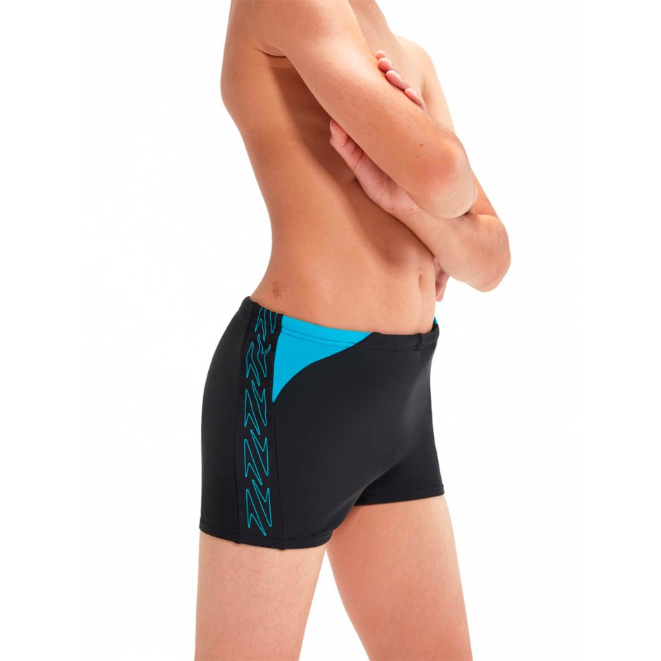SPEEDO BOYS HYPERBOOM SPLICE AQUASHORT 8-00315015176 Black