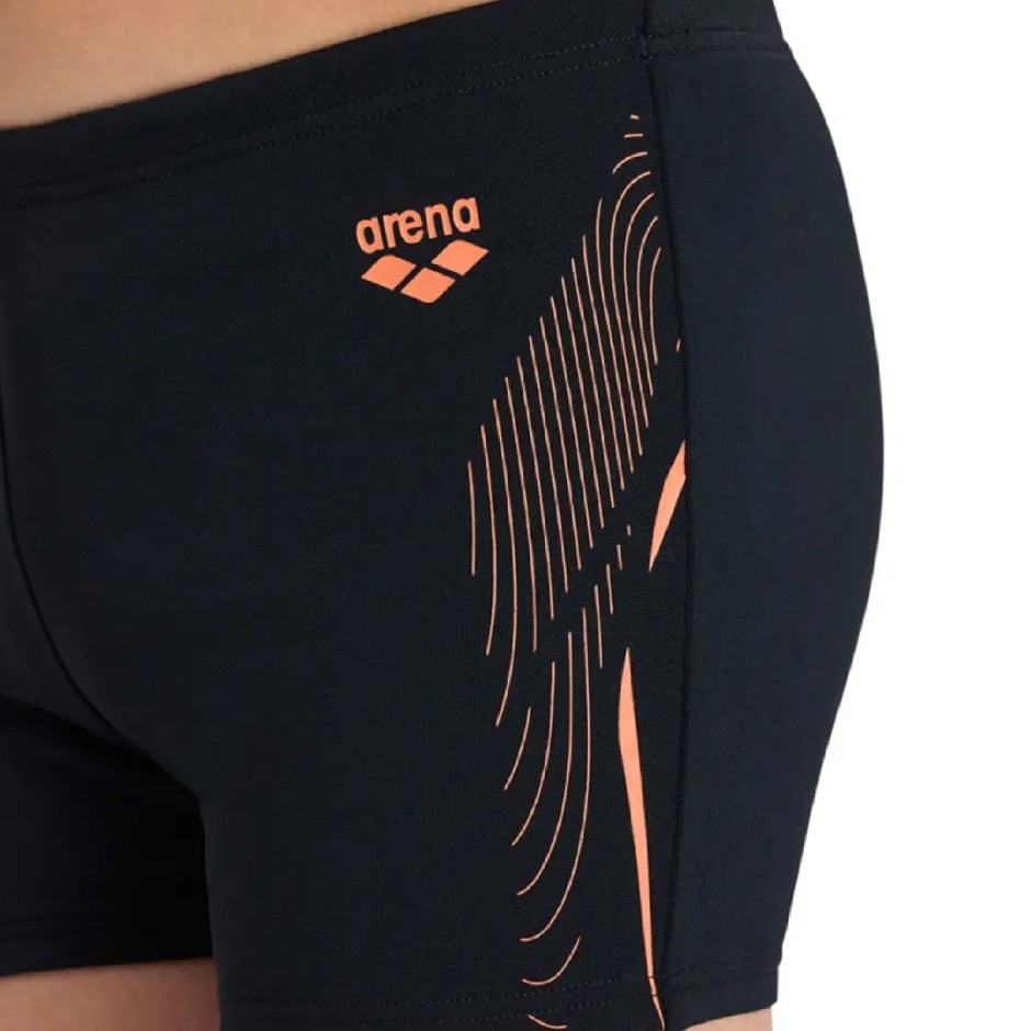 ARENA BOY'S SWIM SHORT GRAPHIC 005546-530 Black