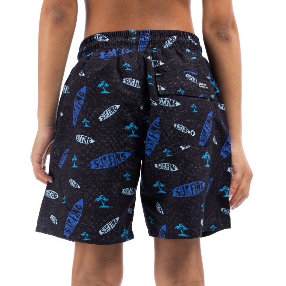 Παιδικό Μαγιό Βερμούδα Μαύρο - District75