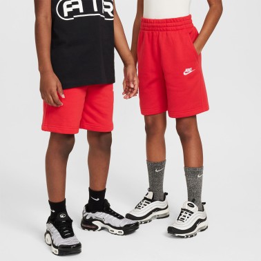 Παιδική Βερμούδα Κόκκινη - Nike Sportswear Club Fleece