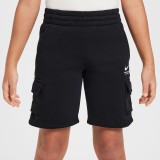 Παιδική Βερμούδα Cargo Μαύρη - Nike Sportswear Fleece Εικόνα 1