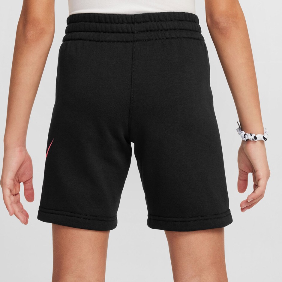 Παιδική Βερμούδα Μαύρη - Nike Sportswear Club Fleece
