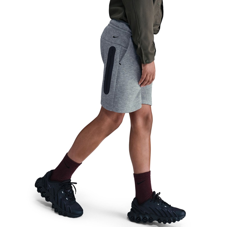 Παιδική Βερμούδα Γκρι - Nike Sportswear Tech Fleece