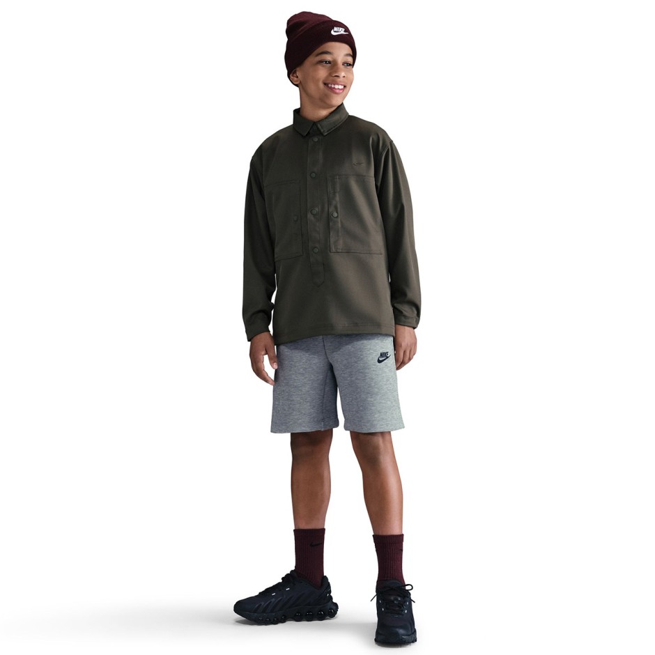 Παιδική Βερμούδα Γκρι - Nike Sportswear Tech Fleece
