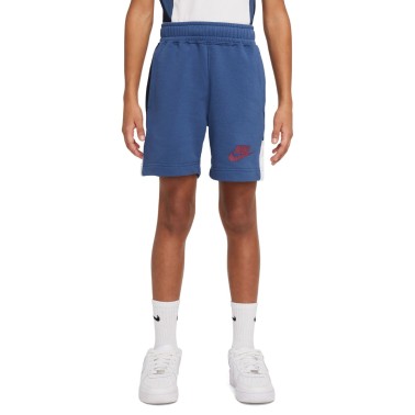 NIKE SPORTSWEAR HYBRID KIDS' FRENCH TERRY SHORTS DQ7843-422 Μπλε