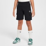 Παιδική Βερμούδα Cargo Μαύρη - Nike Sportswear Fleece Εικόνα 
