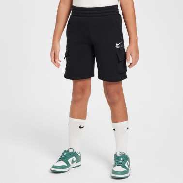 Παιδική Βερμούδα Cargo Μαύρη - Nike Sportswear Fleece