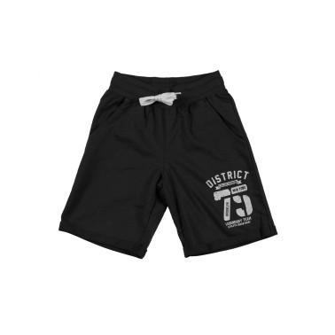 DISTRICT75 BOYS' SHORT PANTS 120KBVE-737 Μαύρο