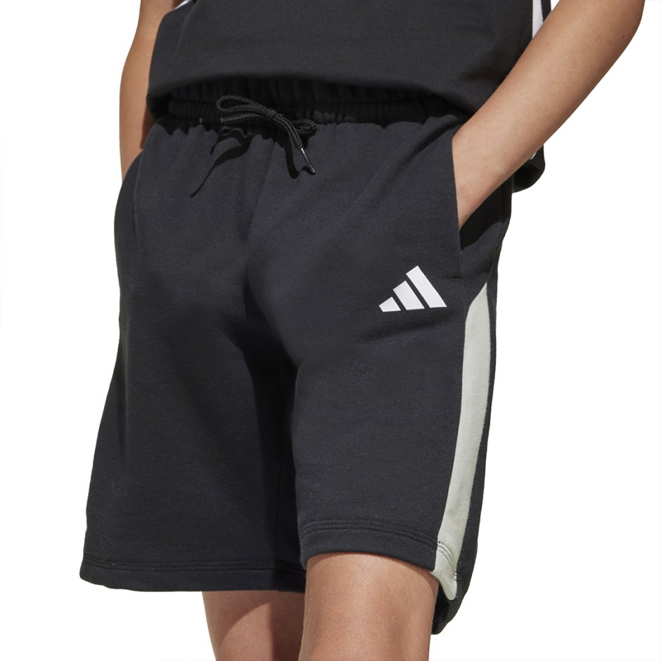 Παιδική Βερμούδα Μαύρη - adidas Sportswear Essentials Colorblock