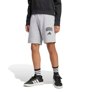 Παιδική Βερμούδα Γκρι - adidas Sportswear Seasonals Collegiate Typograph