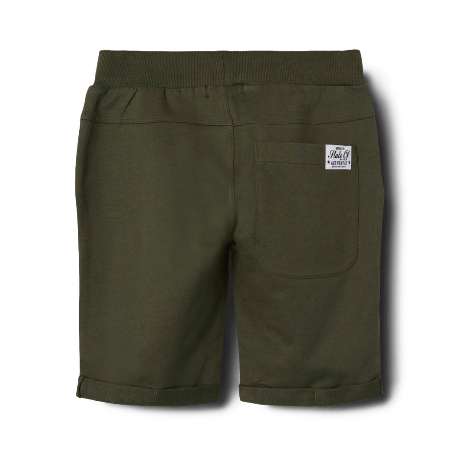 NAME IT  NKMVERMO LONG SWE SHORTS UNB 13201050-DEEP DEPTHS Κhaki