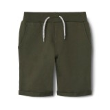 NAME IT  NKMVERMO LONG SWE SHORTS UNB 13201050-DEEP DEPTHS Κhaki Image 
