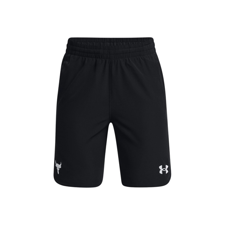 UNDER ARMOUR BOYS' PROJECT ROCK WOVEN SHORTS 1370269-001 Black