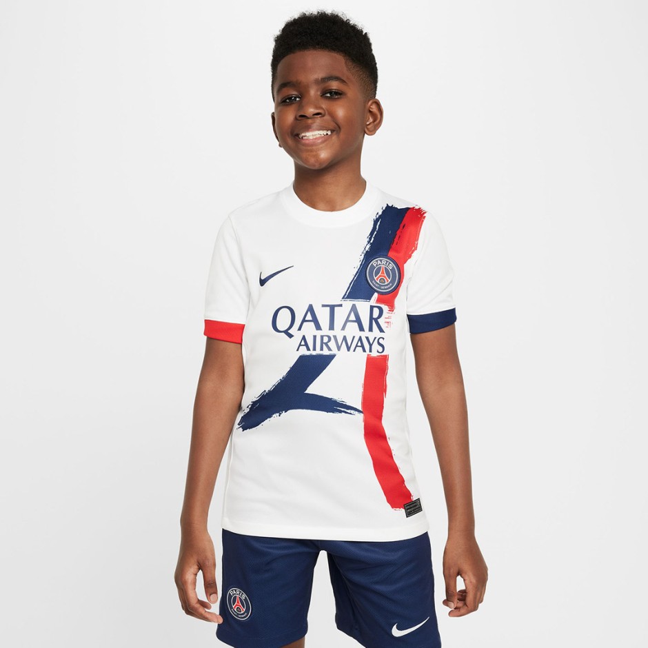 NIKE PSG Y NK DF JSY SS STAD AW FN9126-101 White - Zakcret.gr