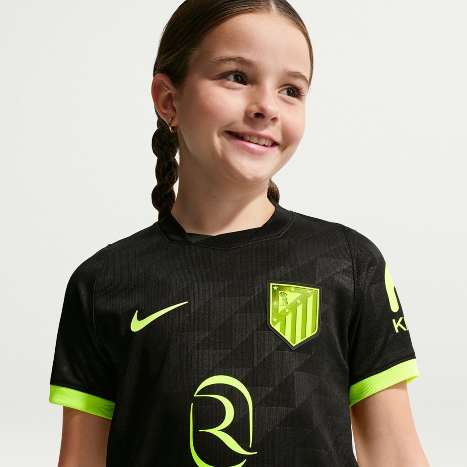 Παιδική Εμφάνιση Ποδοσφαίρου Μαύρη - Nike Atlético Madrid 2026/27 Stadium Away