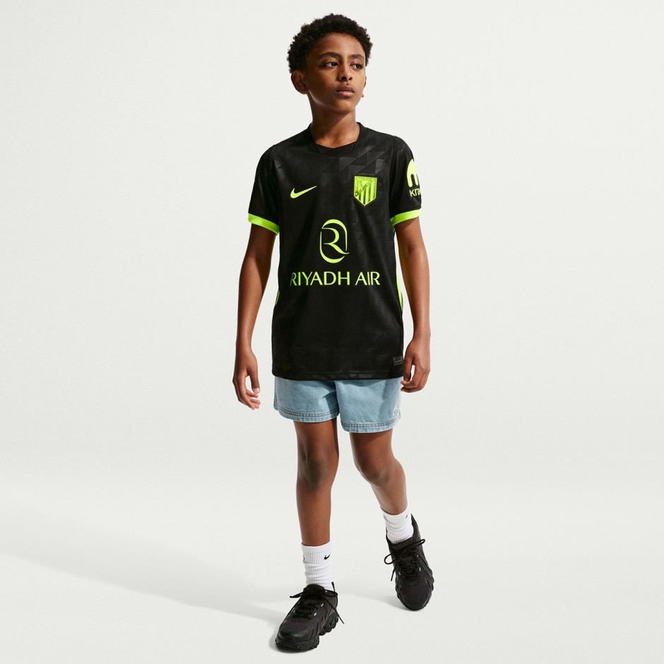 Παιδική Εμφάνιση Ποδοσφαίρου Μαύρη - Nike Atlético Madrid 2026/27 Stadium Away