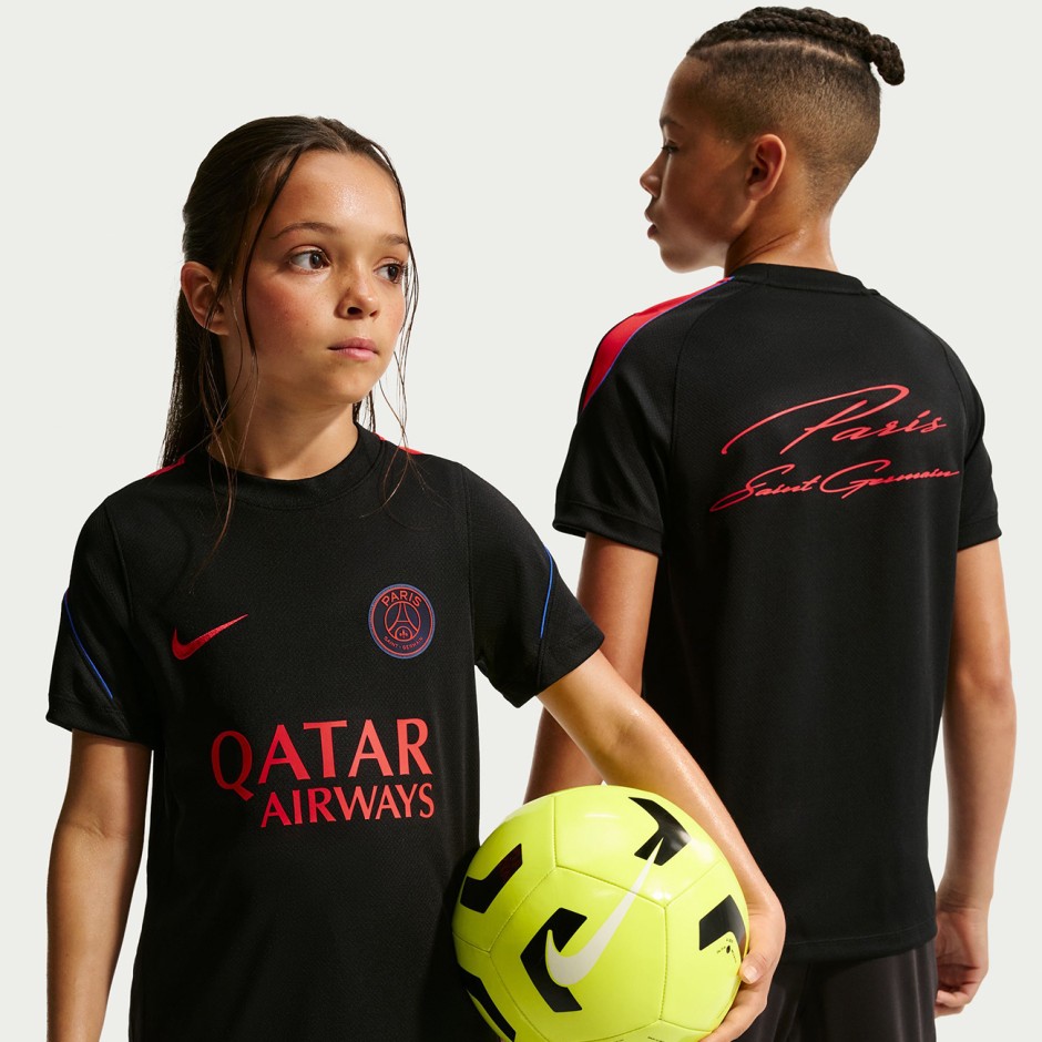 Παιδική Εμφάνιση Ποδοσφαίρου Μαύρη - Nike Paris Saint-Germain Strike
