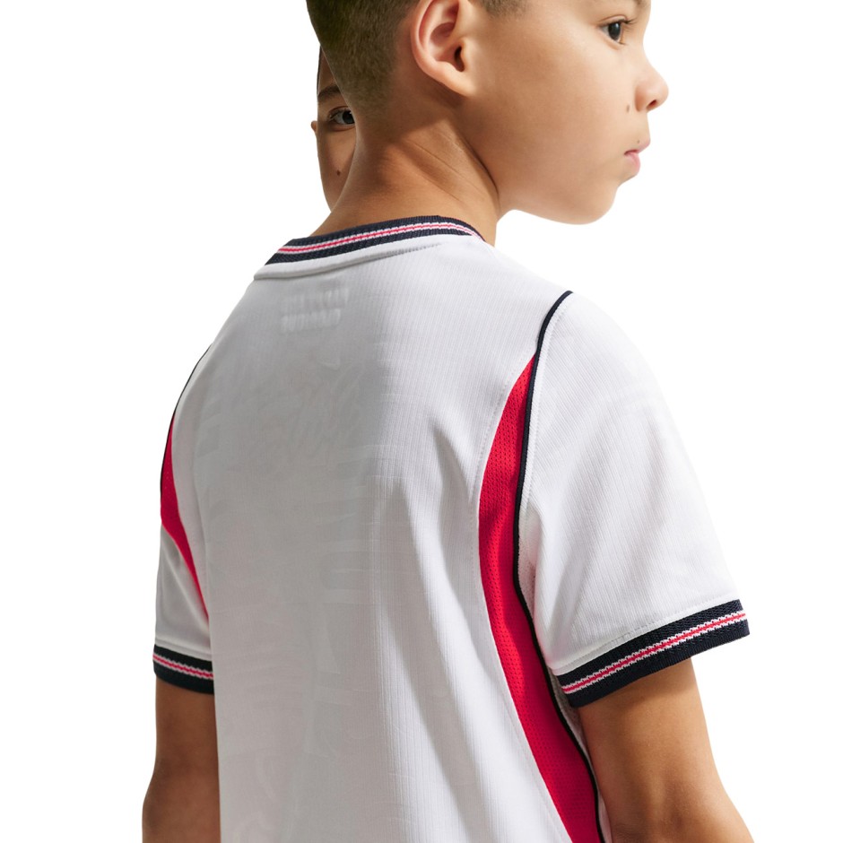 Kids' Football Jersey White - Nike England 2026 Stadium Home