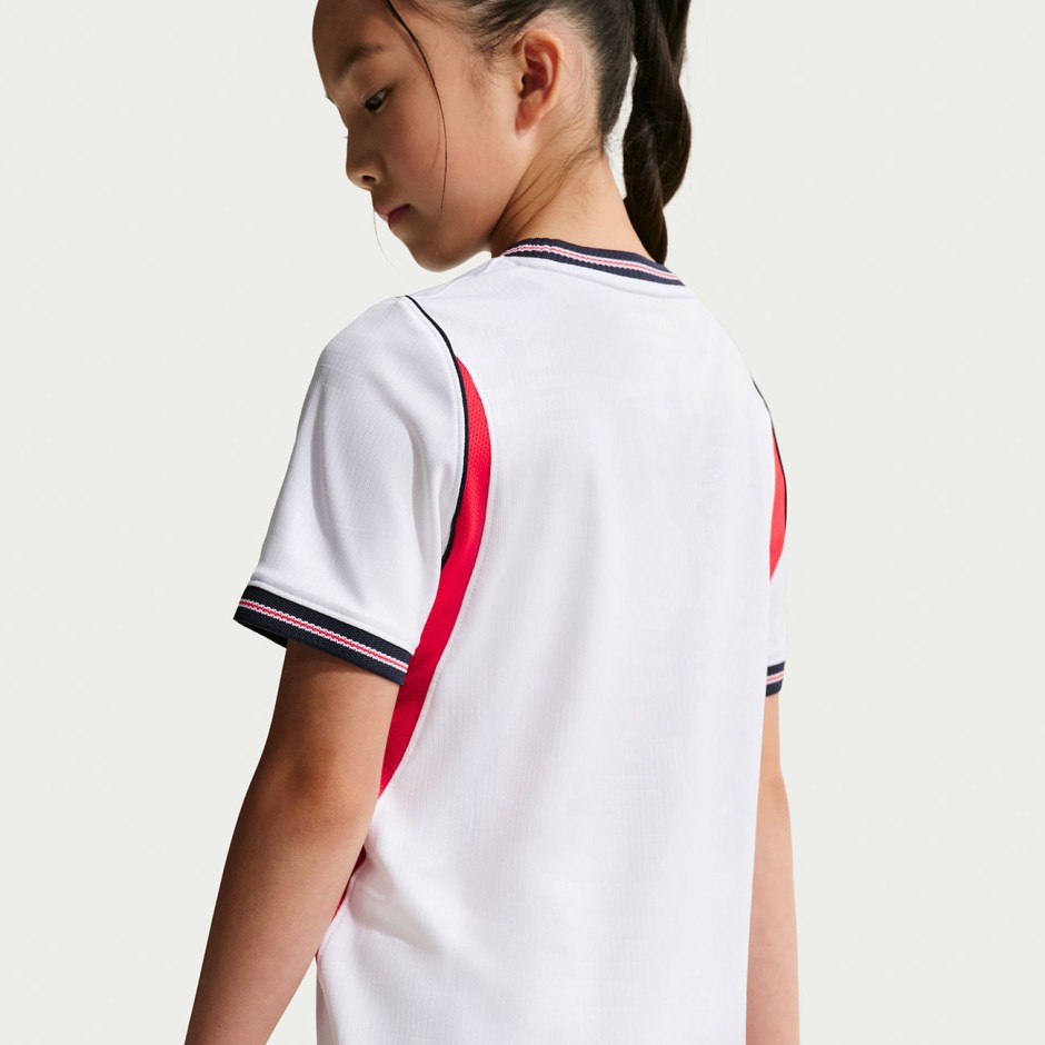 Kids' Football Jersey White - Nike England 2026 Stadium Home