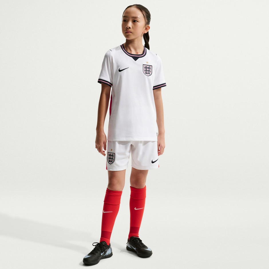 Kids' Football Jersey White - Nike England 2026 Stadium Home