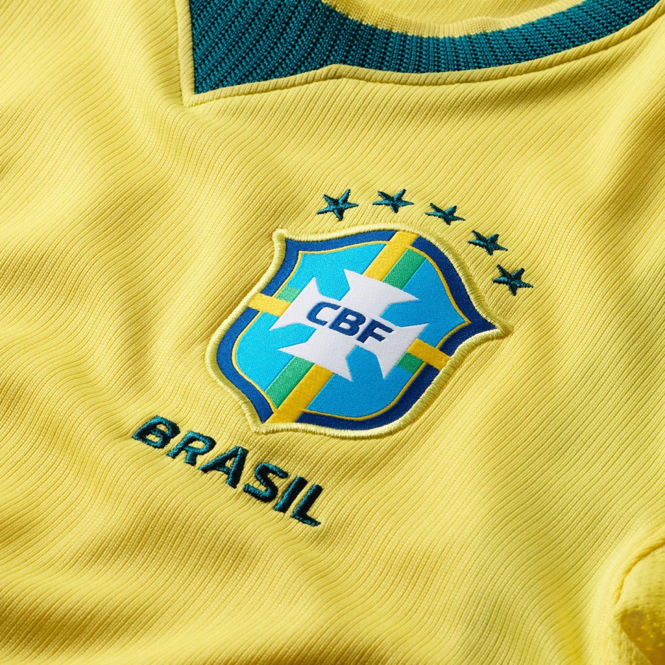 Παιδική Εμφάνιση Ποδοσφαίρου Κίτρινη - Nike Brazil 2026 Stadium Home