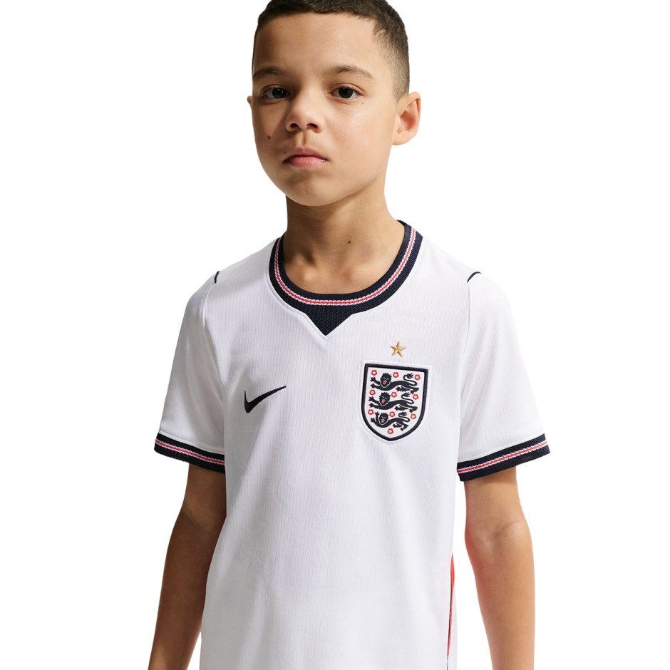 Kids' Football Jersey White - Nike England 2026 Stadium Home