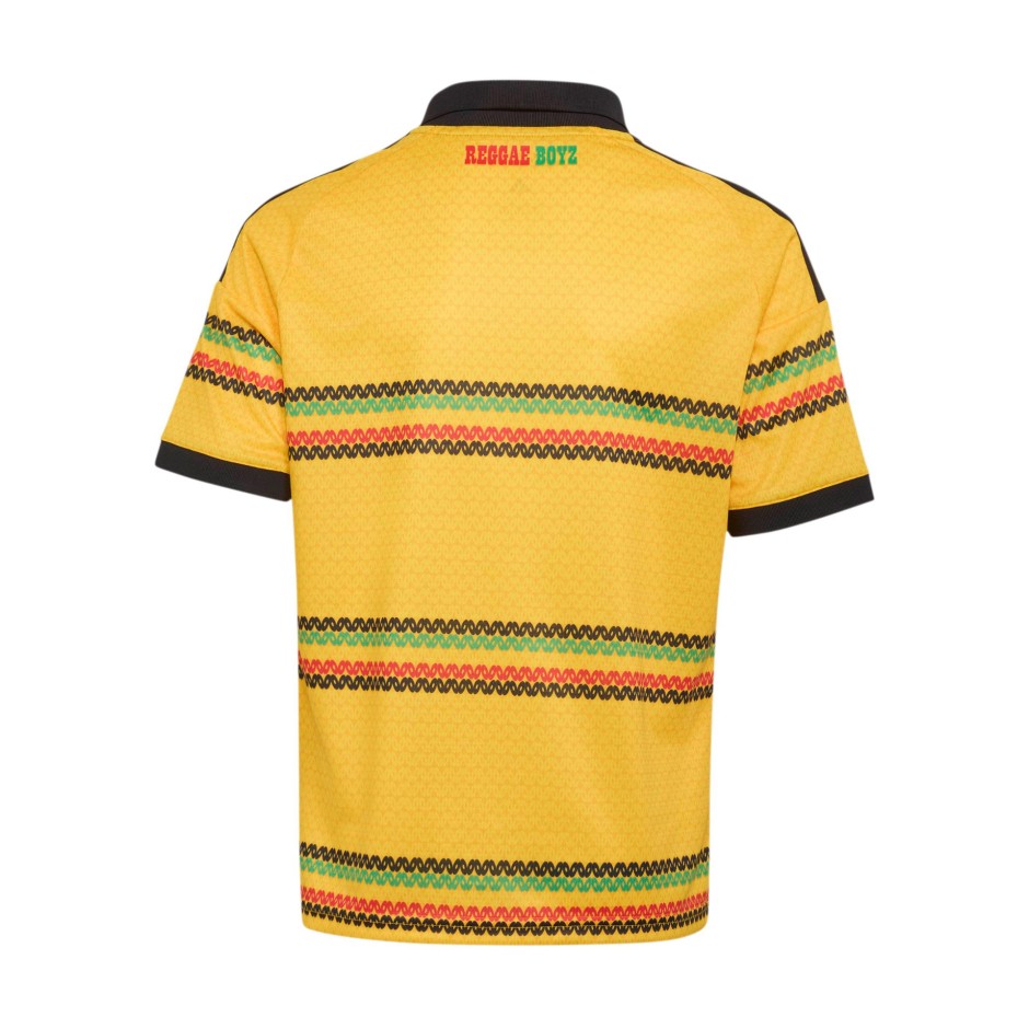 Kids' Football Jersey Yellow - adidas Performance Jamaica 26 x Bob Marley Home Jersey