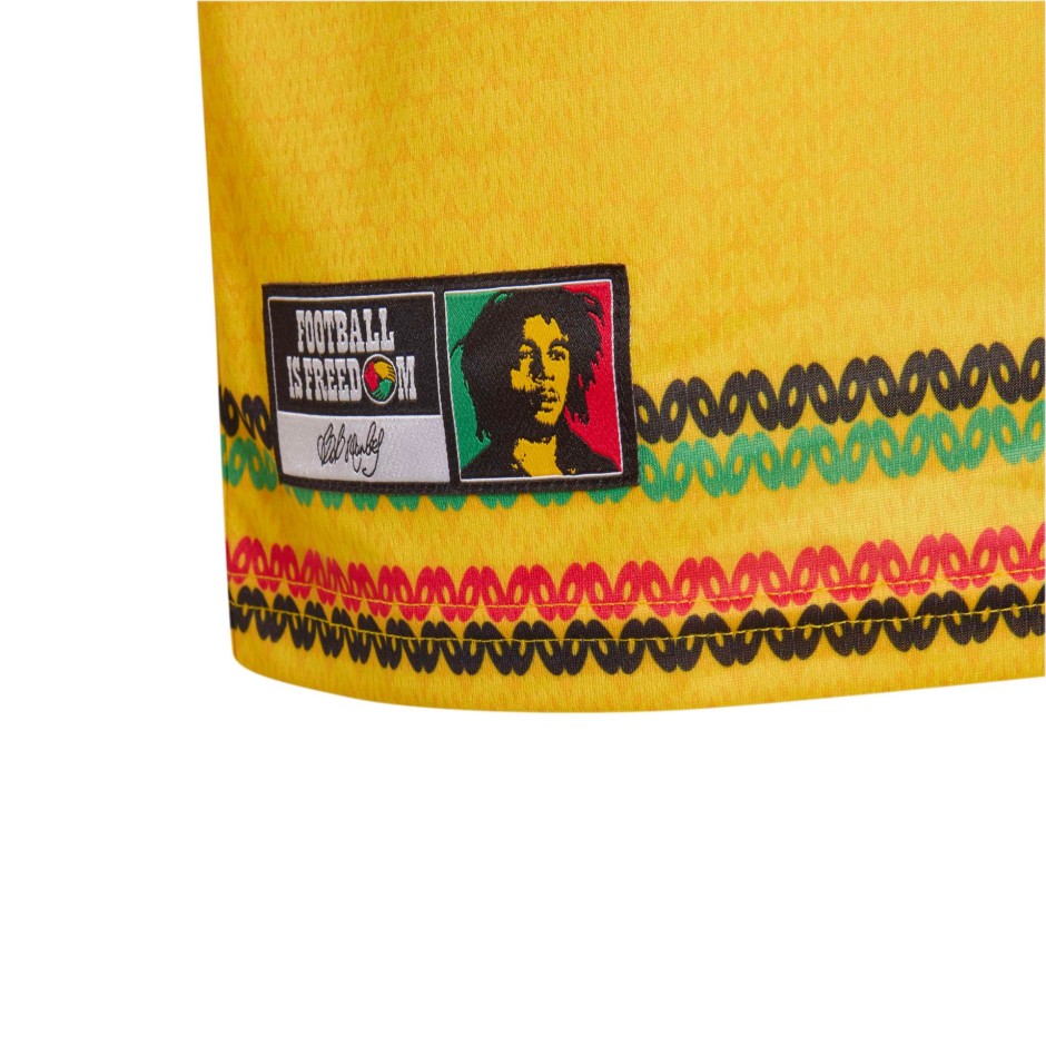 Kids' Football Jersey Yellow - adidas Performance Jamaica 26 x Bob Marley Home Jersey